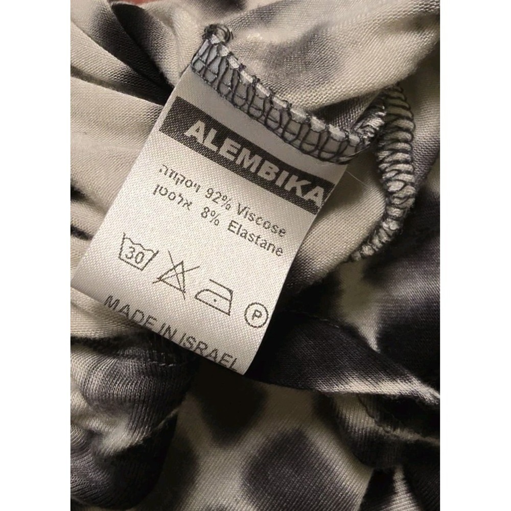 Alembika Womens Flowy Top‎ Size Small T Shirt White Black - Picture 6 of 7